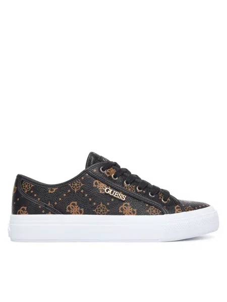 Sneakersy Guess brązowe