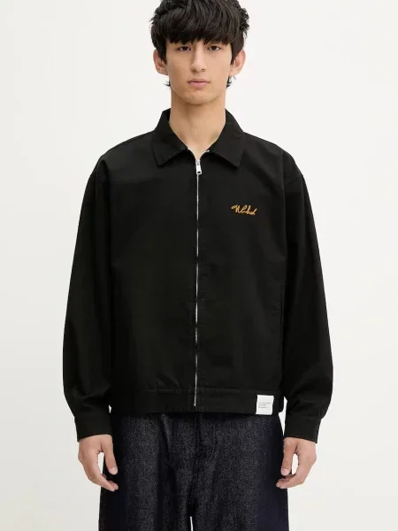 NEIGHBORHOOD jachetă de Zip Work Jacket de tranziție negru