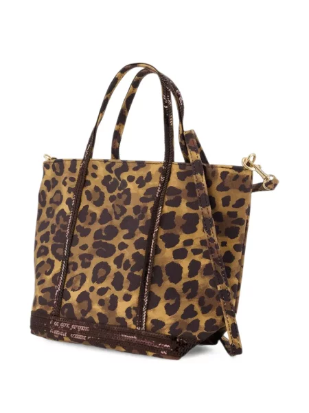 Flitteres leopárdmintás shopper táska Vanessa Bruno barna
