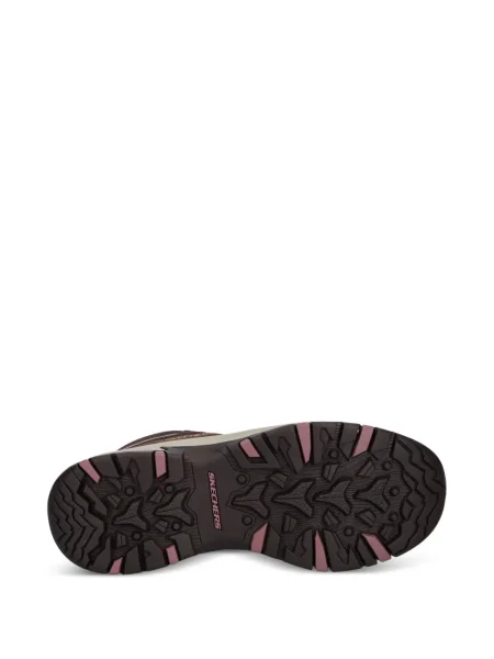 Маратонки Skechers с връзки с дантела кафяво