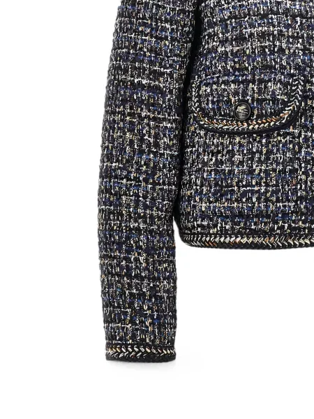 Geacă Etro din tweed albastru