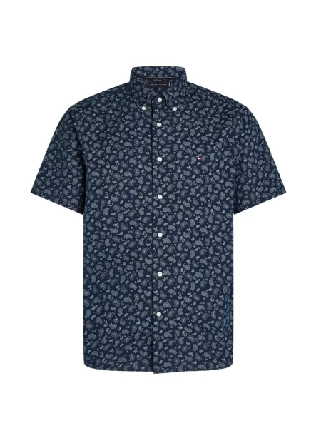 Scurt cămașă Tommy Hilfiger cu imagine cu model paisley albastru