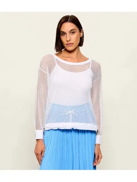 Marc Cain Bluză tricou alb