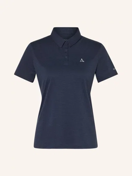 Schöffel Funkcyjna Koszulka Polo Tauron blau granatowe