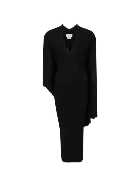 Rochie Maison Margiela asimetrică drapată negru