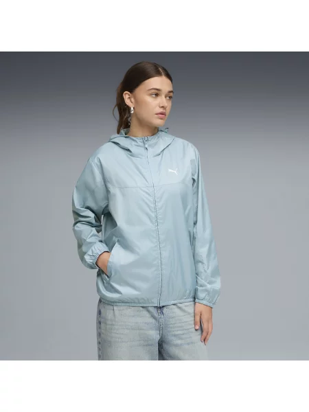 PUMA wiatrówka o standardowym kroju Essentials Odzież S niebieski