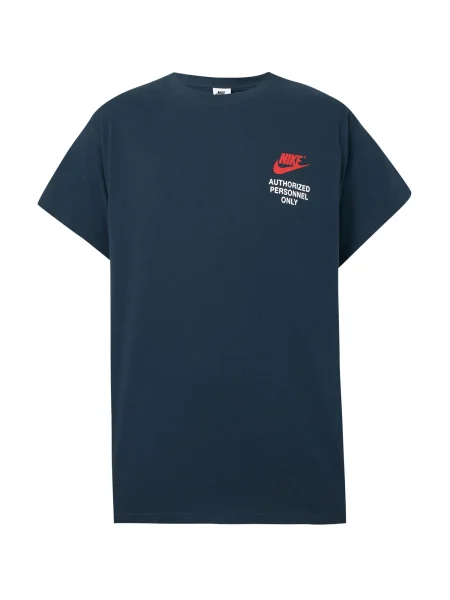 Nike Sportswear Tricou albastru închis / portocaliu homar alb