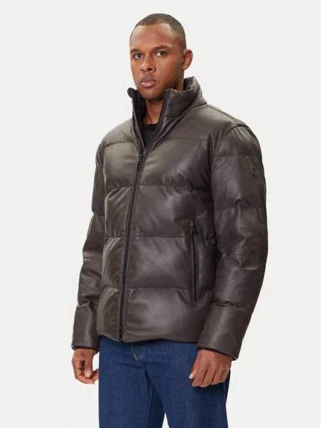 JOOP! Usnjena jakna 17 Loman rjava