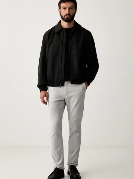 Tommy Hilfiger slim hlače z elastanom siva