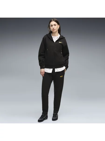 PUMA dres z kapturem Metaliczny Odzież S czarny