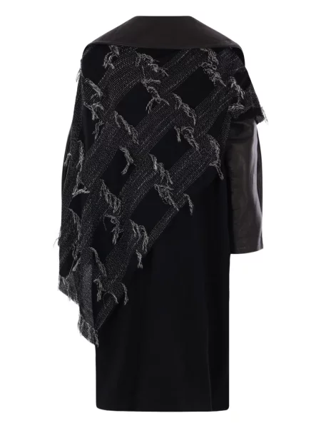 Palton Yohji Yamamoto din piele negru