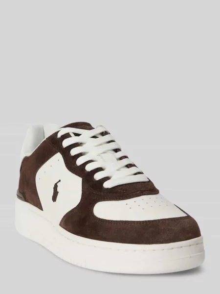 Sneakersy Low ze skóry bydlęcej z napisem z logo Polo Ralph Lauren
