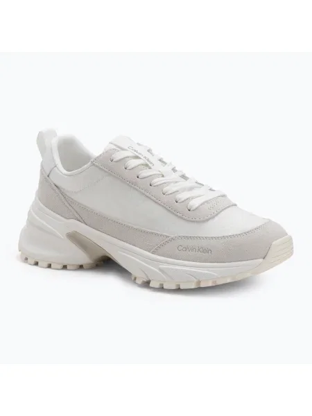 Дамски обувки Calvin Klein Hike Runner Casual Ny-Su AOP WN white/marshmallow/feather gray бяло