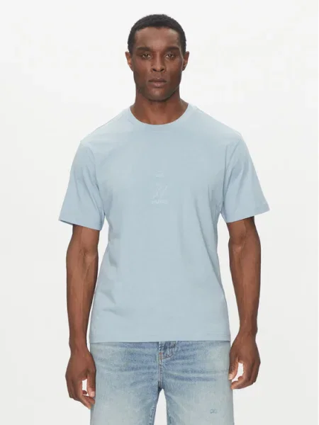 HUGO Tricou celest albastru