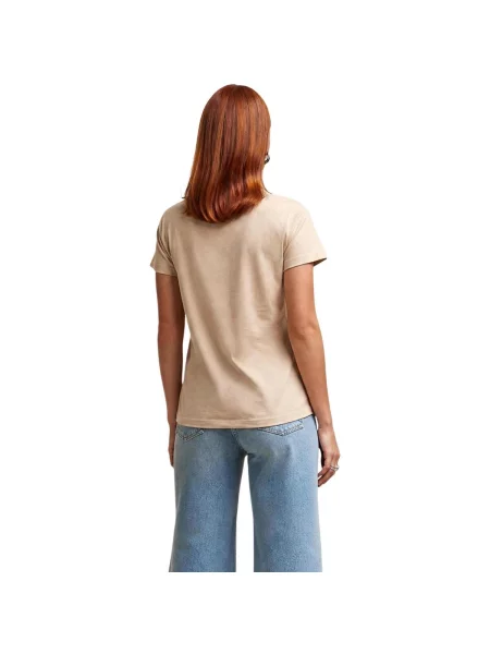 Tricou Guess cu model piele de șarpe bej