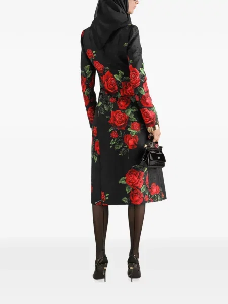 Kabát Dolce & Gabbana s potiskem černý