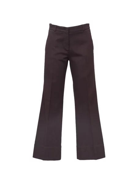 Pantaloni Ql2 evazate maro