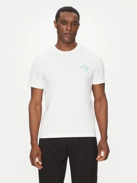 Calvin Klein T-shirt Chest Logo bijela