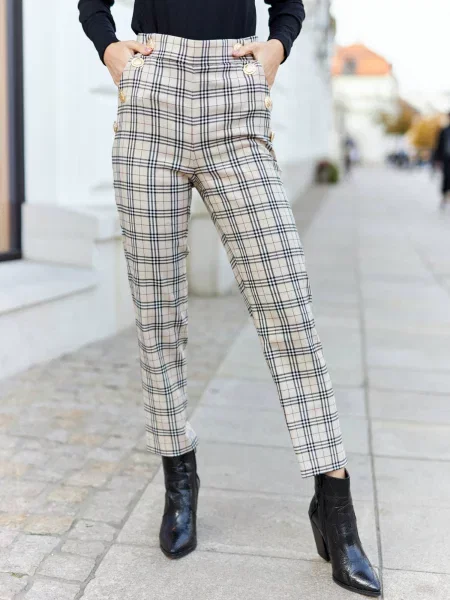 Pantaloni By O La La alb