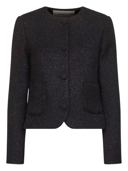 Geacă Blanca Vita din tweed negru