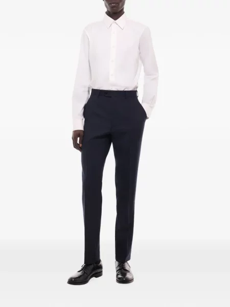 Pantaloni Fursac de lână albastru