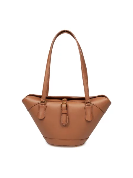 Torebka Dolce And Gabbana skórzana brązowa