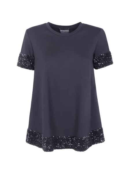 Scurt pulover Emporio Armani negru