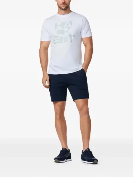 Tricou Hackett London cu imagine alb