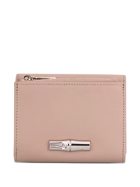Portofel Longchamp din piele roz