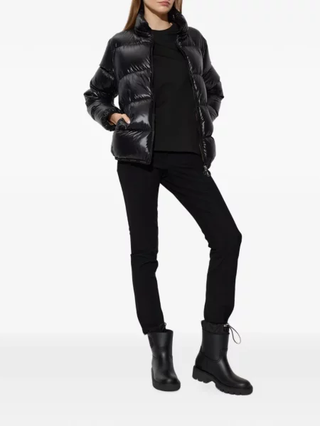 Къс тениска Moncler с принт черно
