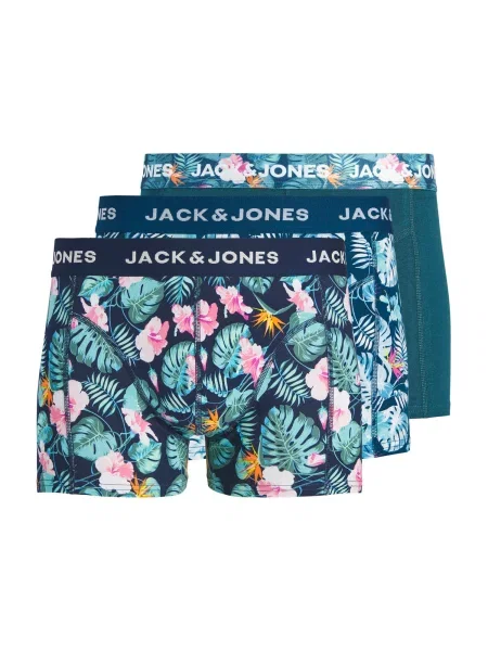 JACK & JONES Boxeri JACBUSTER noapte / verde petrol / verde închis albastru
