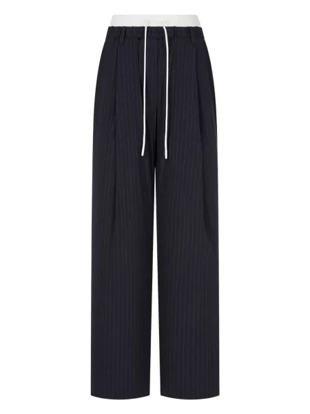 Pantaloni Studio Tomboy cu dungi albastru