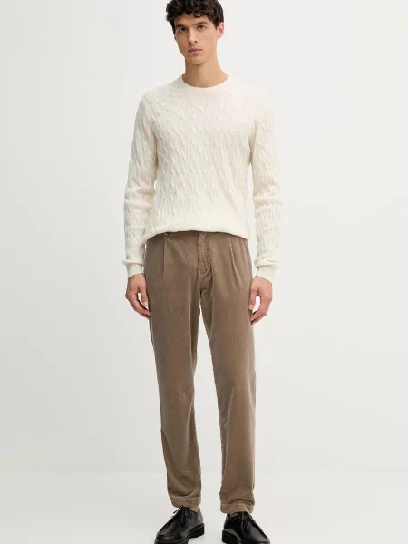 Шерстяной легкий свитер Hackett London белый