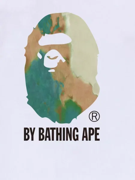 Tricou A Bathing Ape® cu imagine alb