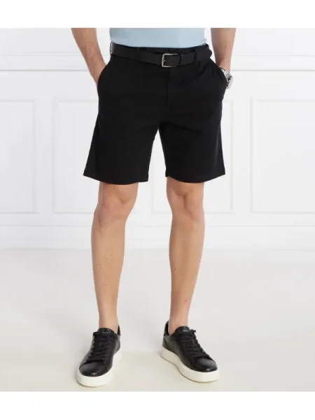 BOSS ORANGE Pantaloni scurți Chino | Tapered fit negru