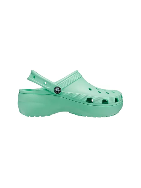 Pantofi Crocs cu platformă clasici verde