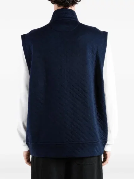 Matlasat vestă Polo Ralph Lauren cu broderie maro