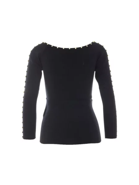 Sweter Liu Jo z krótkim rękawem czarny