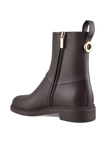 Botine Loro Piana din piele maro
