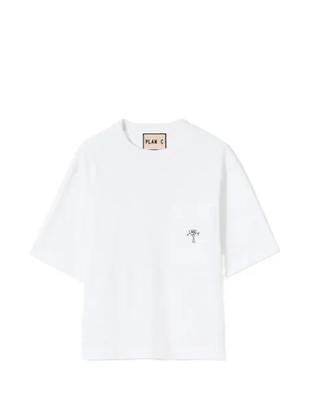 Grafic tricou Plan C alb