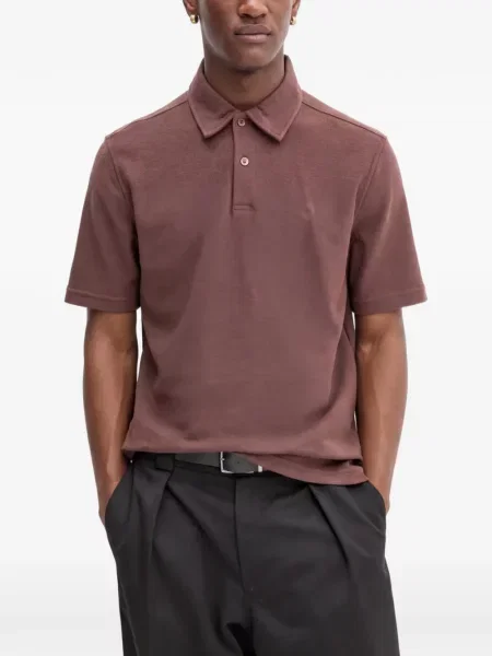 Scurt tricou polo Samsøe Samsøe maro