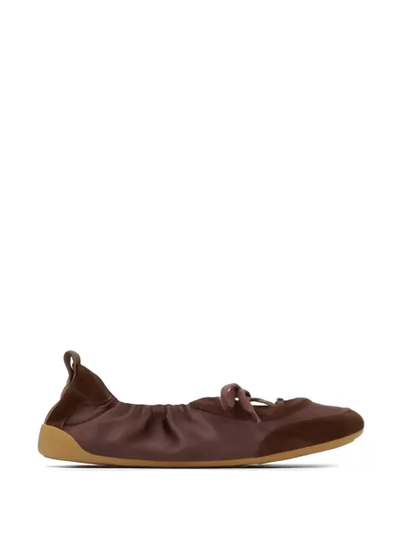 Top Chloé din piele de căprioară maro