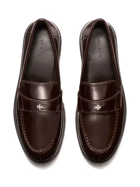 Pantofi loafer Tory Burch maro