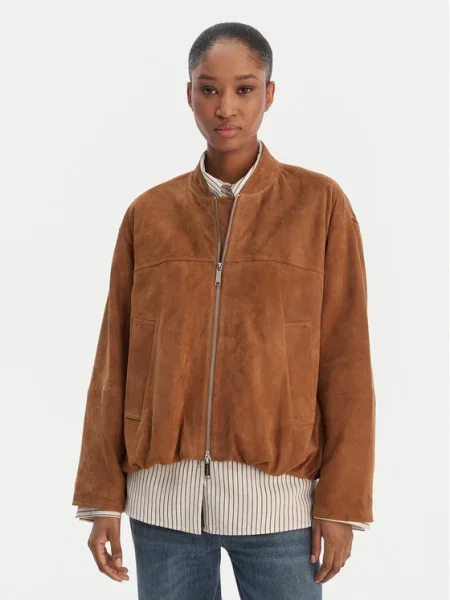 Marella Geacă de piele Orata maro