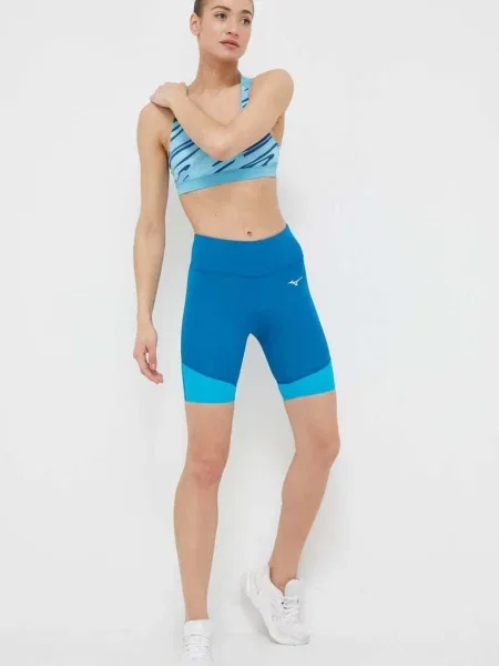 Športová podprsenka Mizuno Alpha Graphic modrá