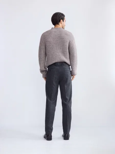 Шерстяные брюки Reserved серые