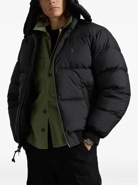 Ριγέ polo Polo Ralph Lauren με κουκούλα με αυτόγραφο λευκό