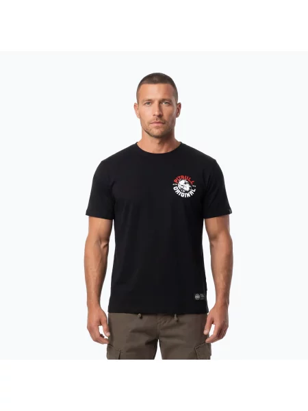 Tricou pentru bărbați Pitbull Dog SD black negru