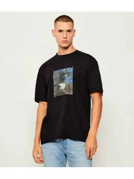HUGO Tricou Dabolos | Hugo x apoh | negru