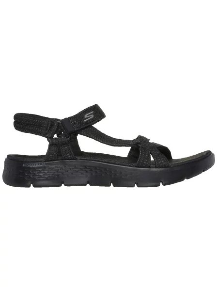 Pántos félcipő Skechers fekete